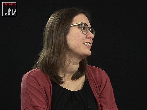 DOAGtv Carolin Hagemann 4zu3 web Carolin Hagemann im DOAG.tv-Interview auf DOAG 2019 Konferenz + Ausstellung