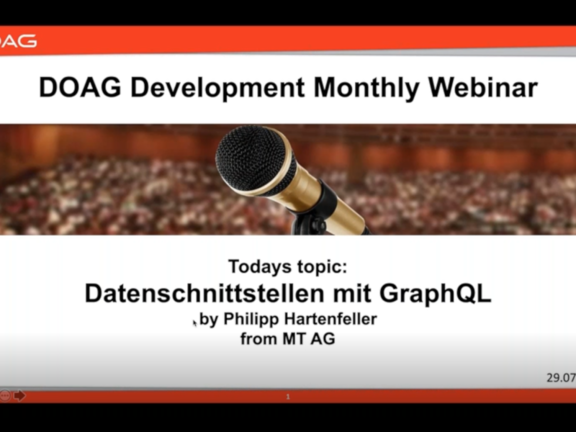 DOAG News Online Event Hartenfeller
