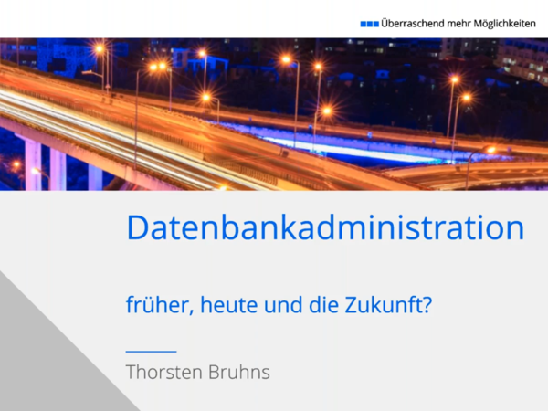 DOAG DB WebSession Datenbankadministration 08 10 2021 cut News
