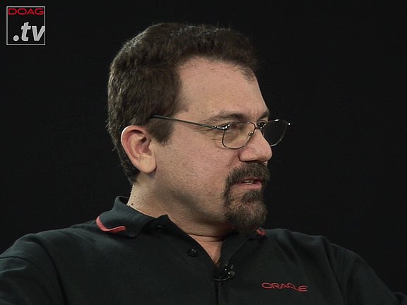 Michael Ferrante, Oracle Principle Product Manager, im DOAG.tv-Interview am 20. November 2019 in Nürnberg.