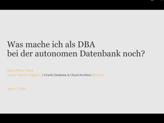 DOAG News DOAGDB20 Toma