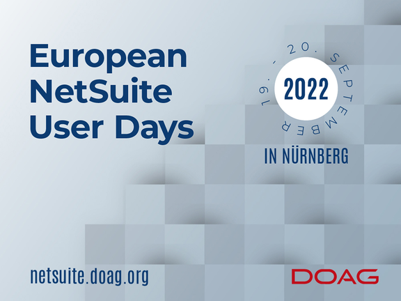 Banner der European NeSuite User Days 2022