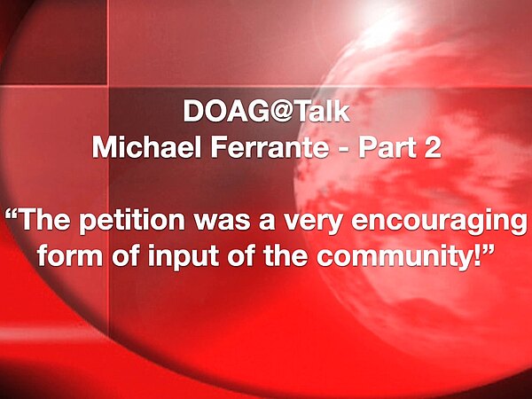 Michael Ferrante im Forms- und Petition-Interview Teil 2