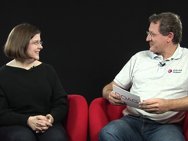 DOAG2019 Maria Colgan Part1 4zu3 2 web Maria Colgan und Martin Klier im DOAG.tv-Interview, Teil 2.
